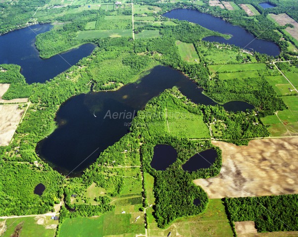 Muskrat Lake in Van Buren County, Michigan